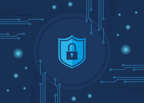 cyber security shield poster
