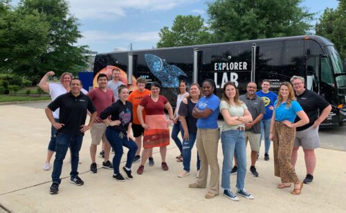 explorer mission to mars lab exterior with the learning undefeated team